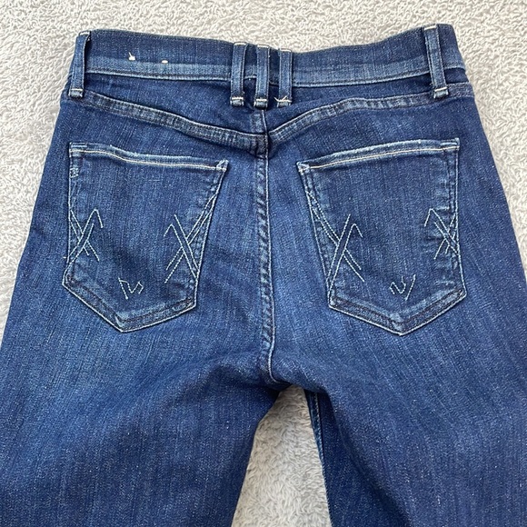 McGuire Jeans Women's 26 Velvet Bows Newton Skinny Cropped Stretch Denim Blue - Picture 6 of 16